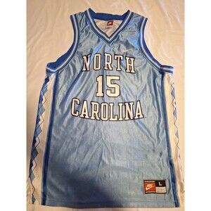 Vintage 90's Nike North Carolina #15 Basketball Jersey NCAA Vince Carter Sz L